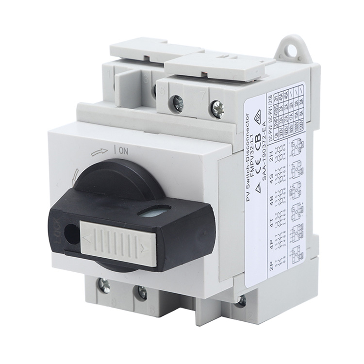 Din Rail Agesin Padlockable DC Isolator Yipada