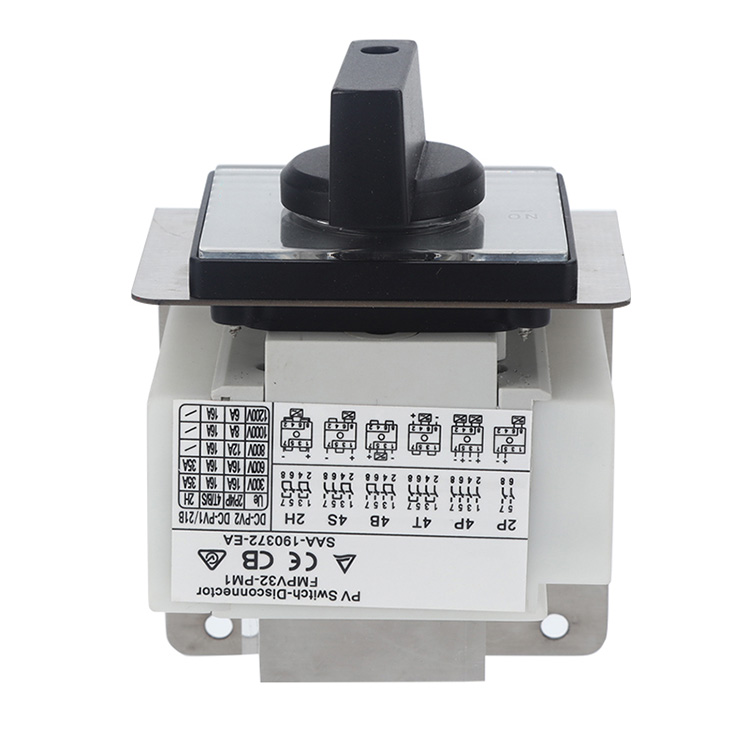 2 Ọpá Panel Agesin DC Isolator Yipada